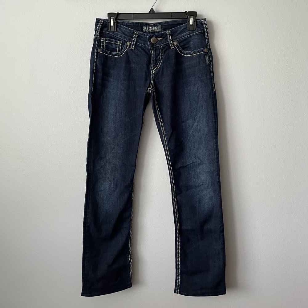 Silver Jeans Berkley Dark Wash Size 29/34 (now 29/27)